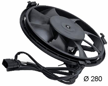 Audi VW Auxiliary Cooling Fan Assembly 8D0959455R - Behr 351039771